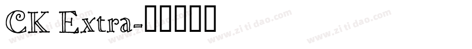 CK Extra字体转换